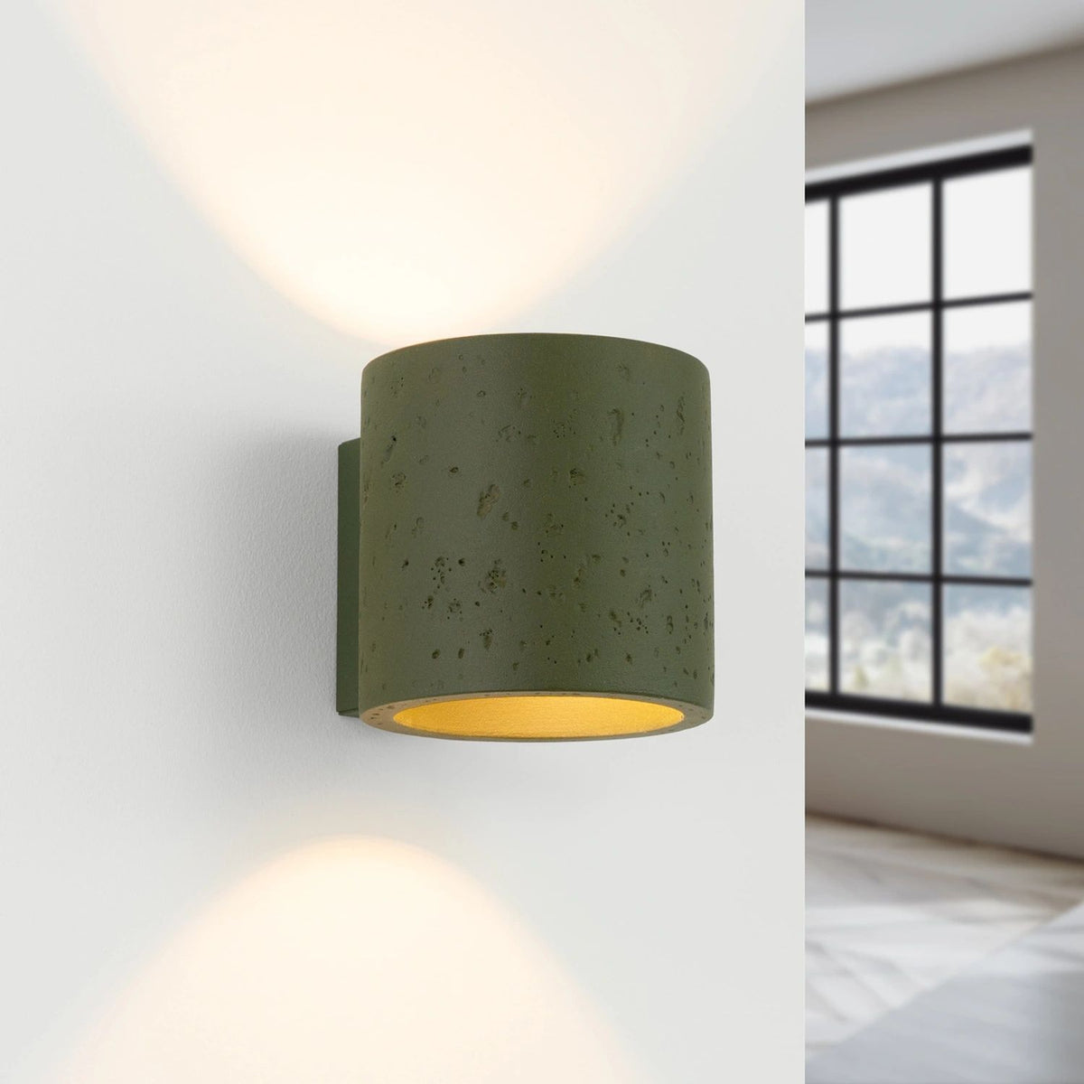 
Design Wandlampe „Orbis“ - Olivgrün