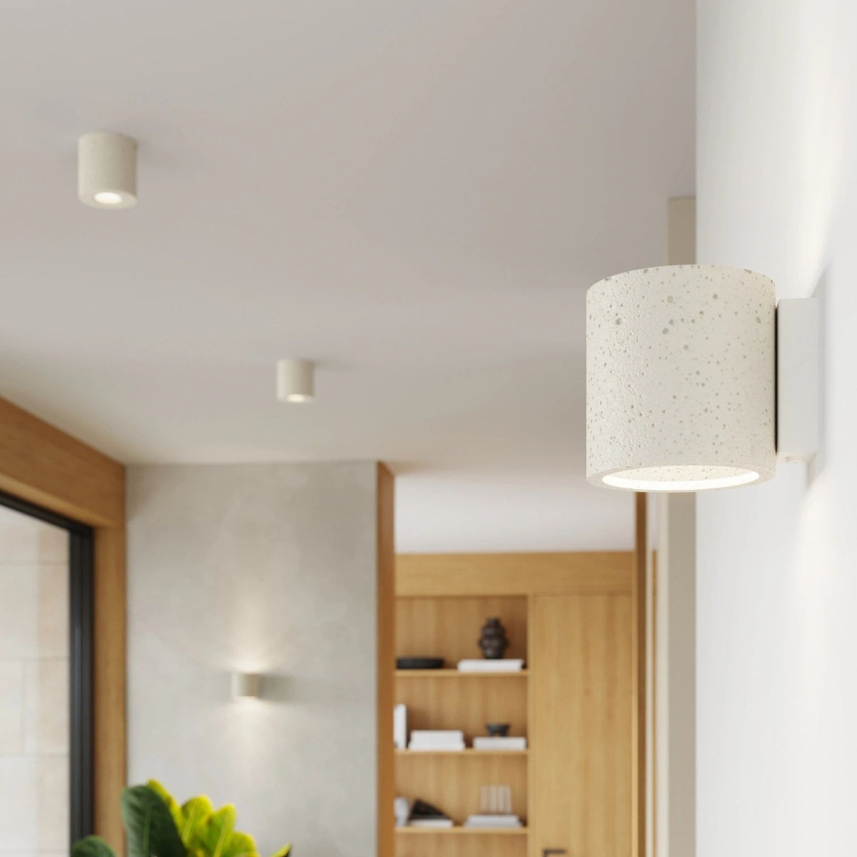 
Design Wandlampe „Orbis“ - Beige
