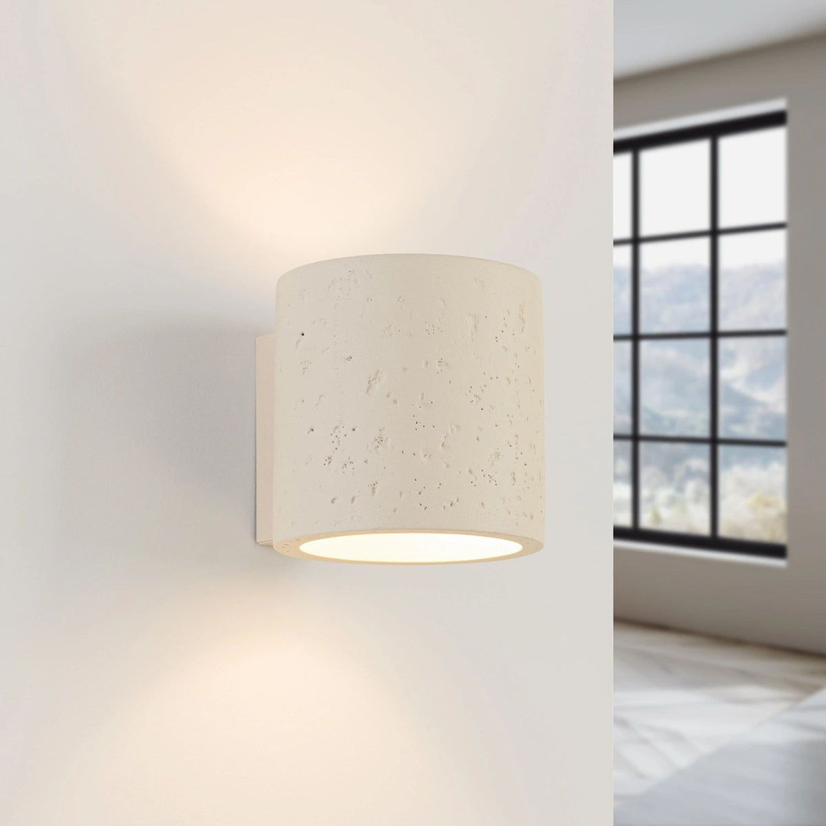 
Design Wandlampe „Orbis“ - Beige