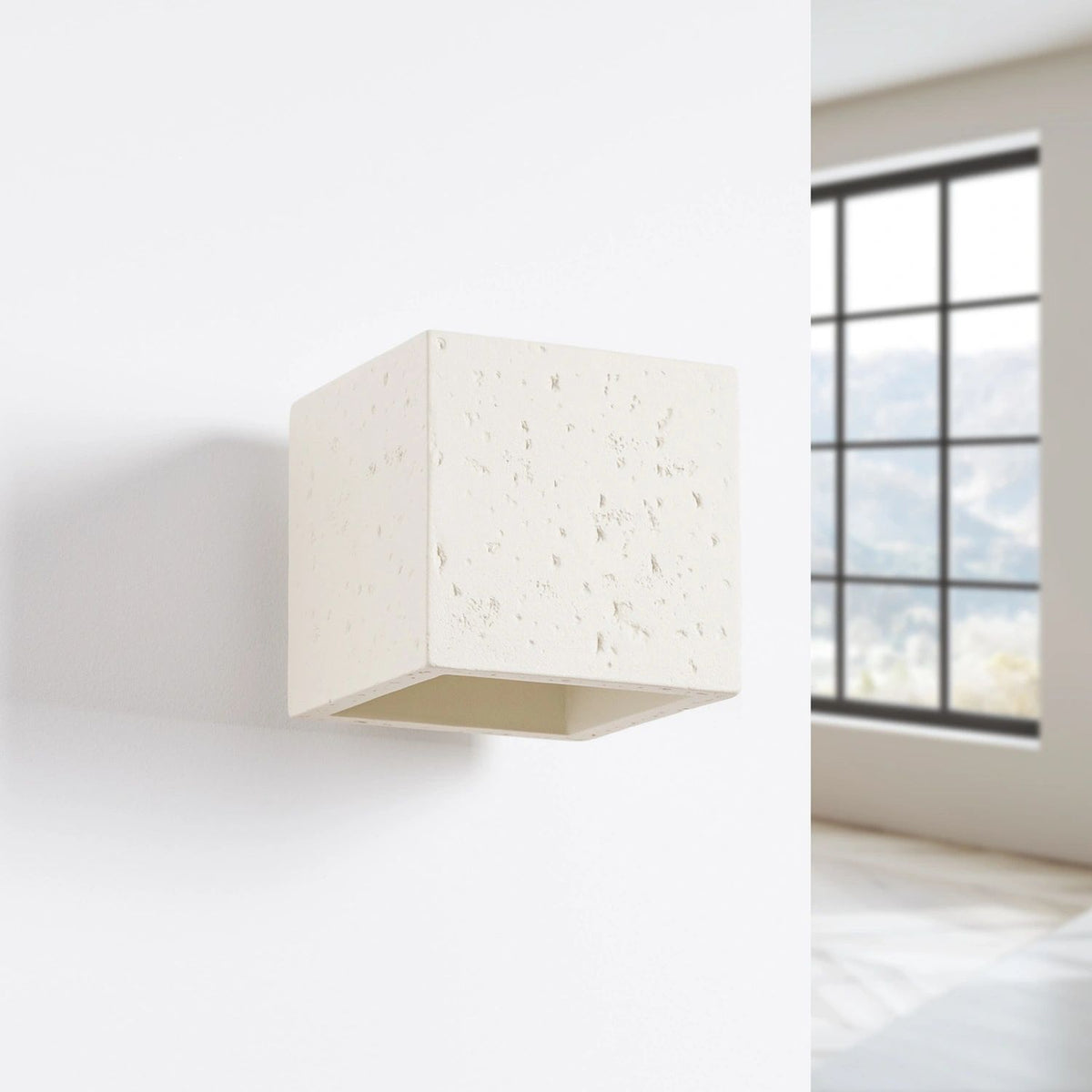 
Design Wandlampe „Quad“ - Beige