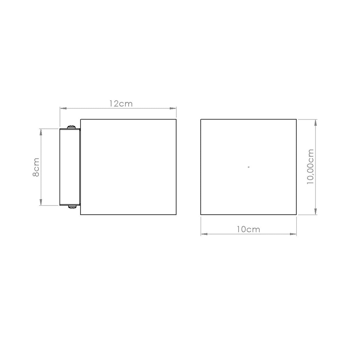 
Design Wandlampe „Quad“ - Beige