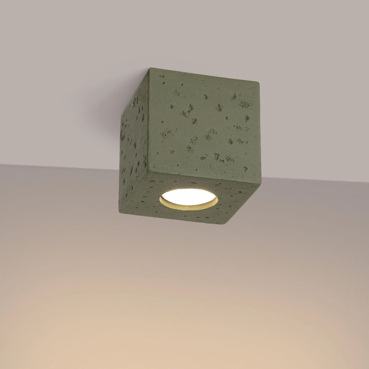 
Designer ceiling lamp “Quad” - Olive green