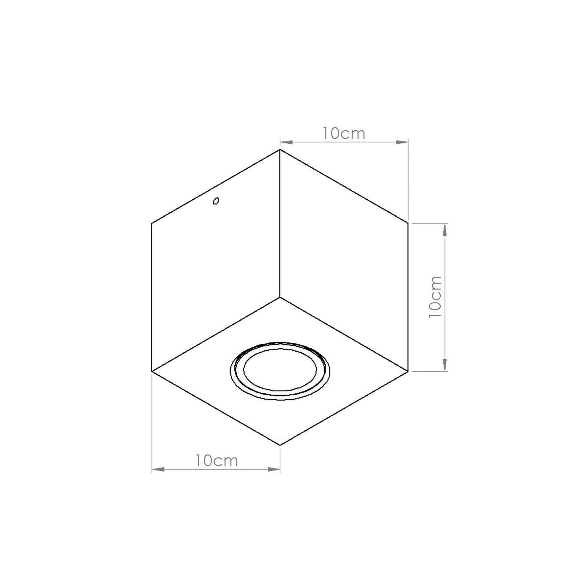 
Design Deckenlampe „Quad“ - Beige