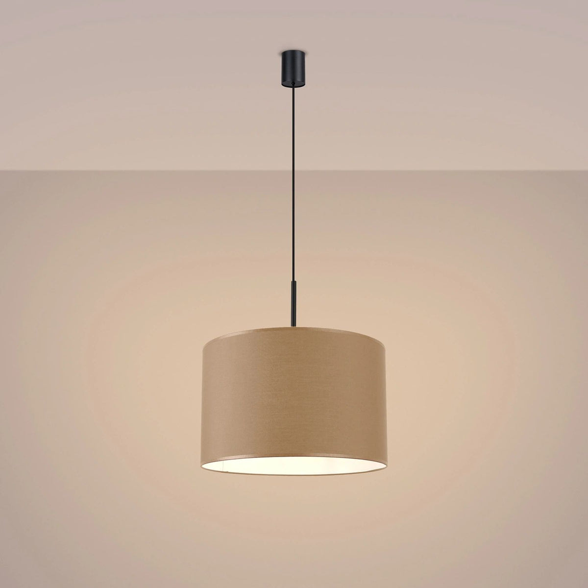
Lampada a sospensione di design „Nevia“ - Talpa/Nero