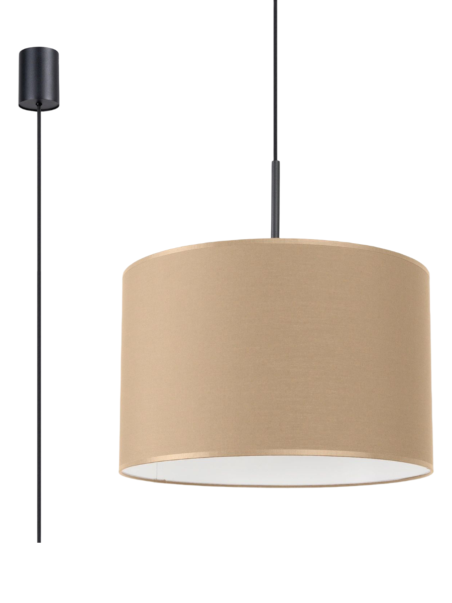 
Lampada a sospensione di design „Nevia“ - Talpa/Nero