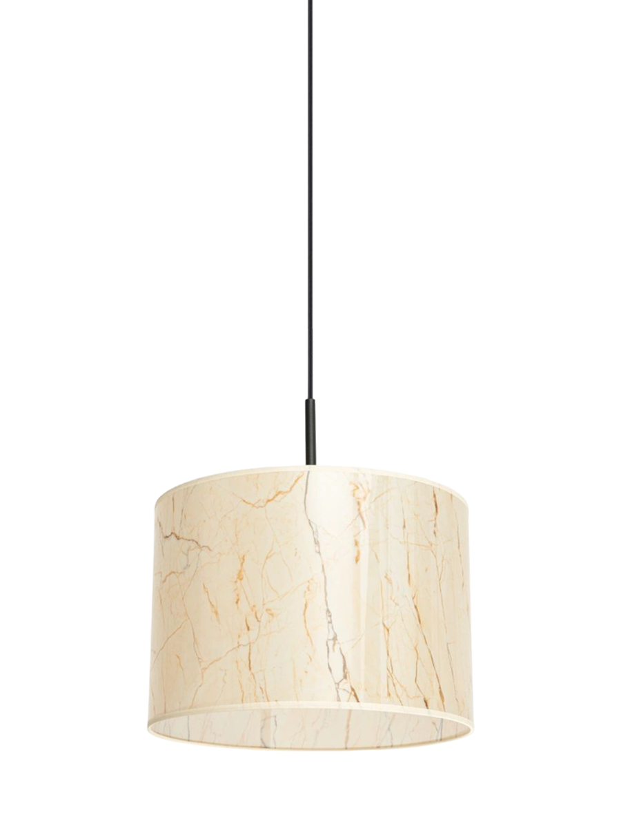 
Lampada a sospensione di design „Nevia“ - Marmo beige/Nero