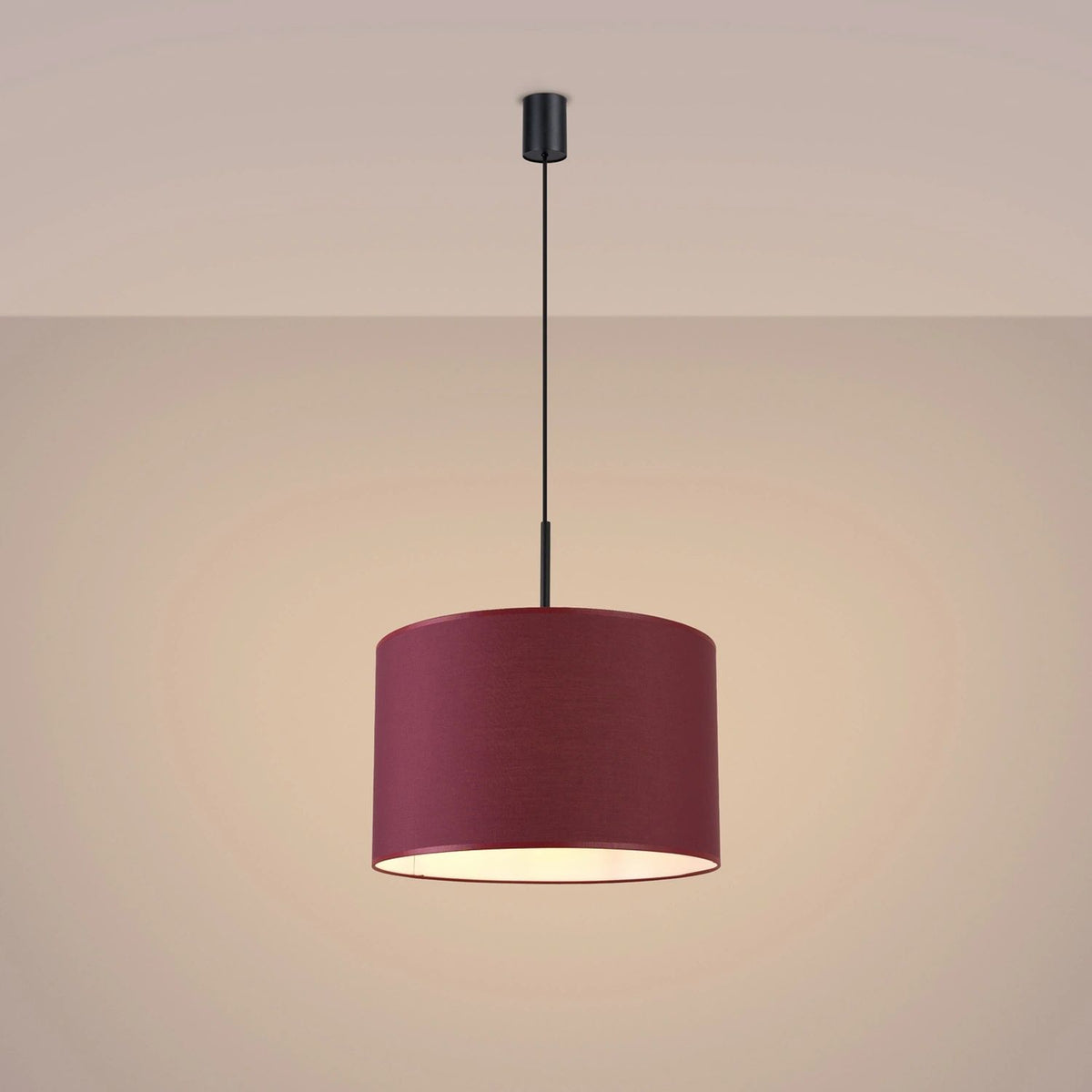 
Lampada a sospensione di design „Nevia“ - Bordeaux/Nero