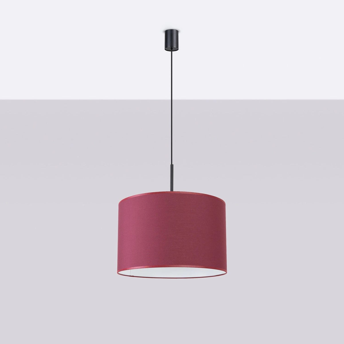 
Lampada a sospensione di design „Nevia“ - Bordeaux/Nero