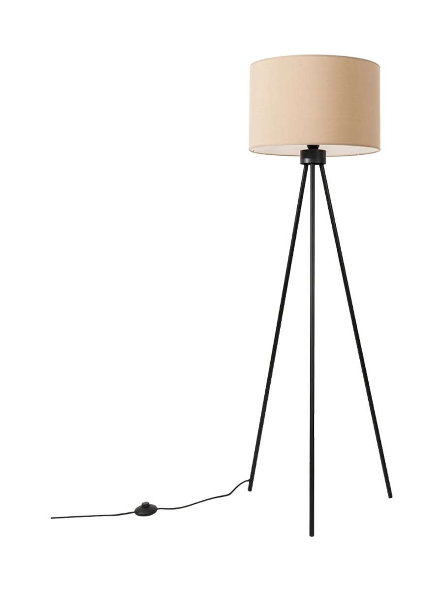 
Design Stehlampe „Nevia“ - Taupe/Schwarz