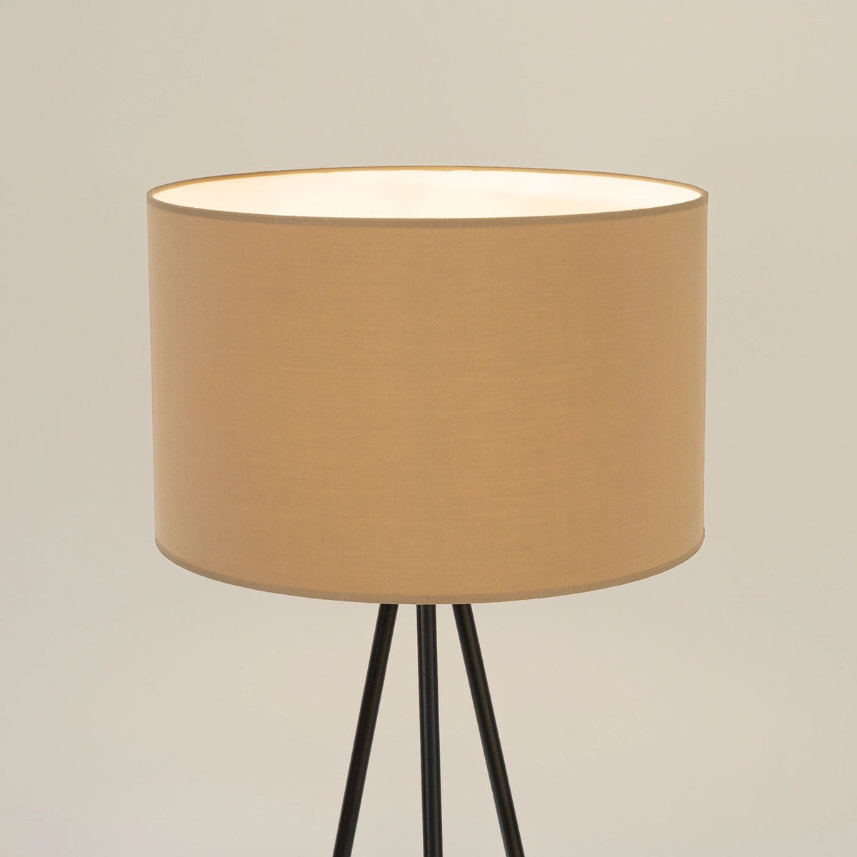 
Design Stehlampe „Nevia“ - Taupe/Schwarz