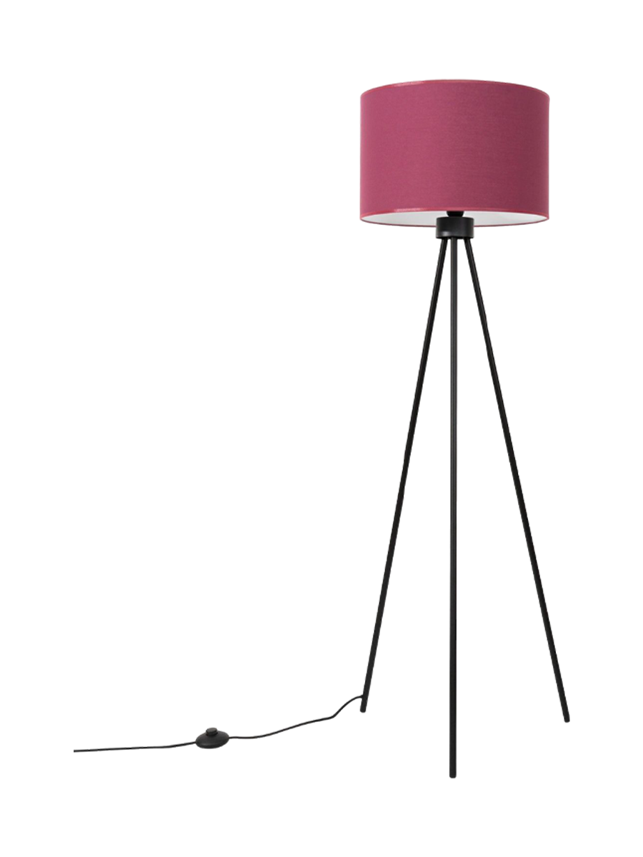 
Design Stehlampe „Nevia“ - Bordeauxrot/Schwarz