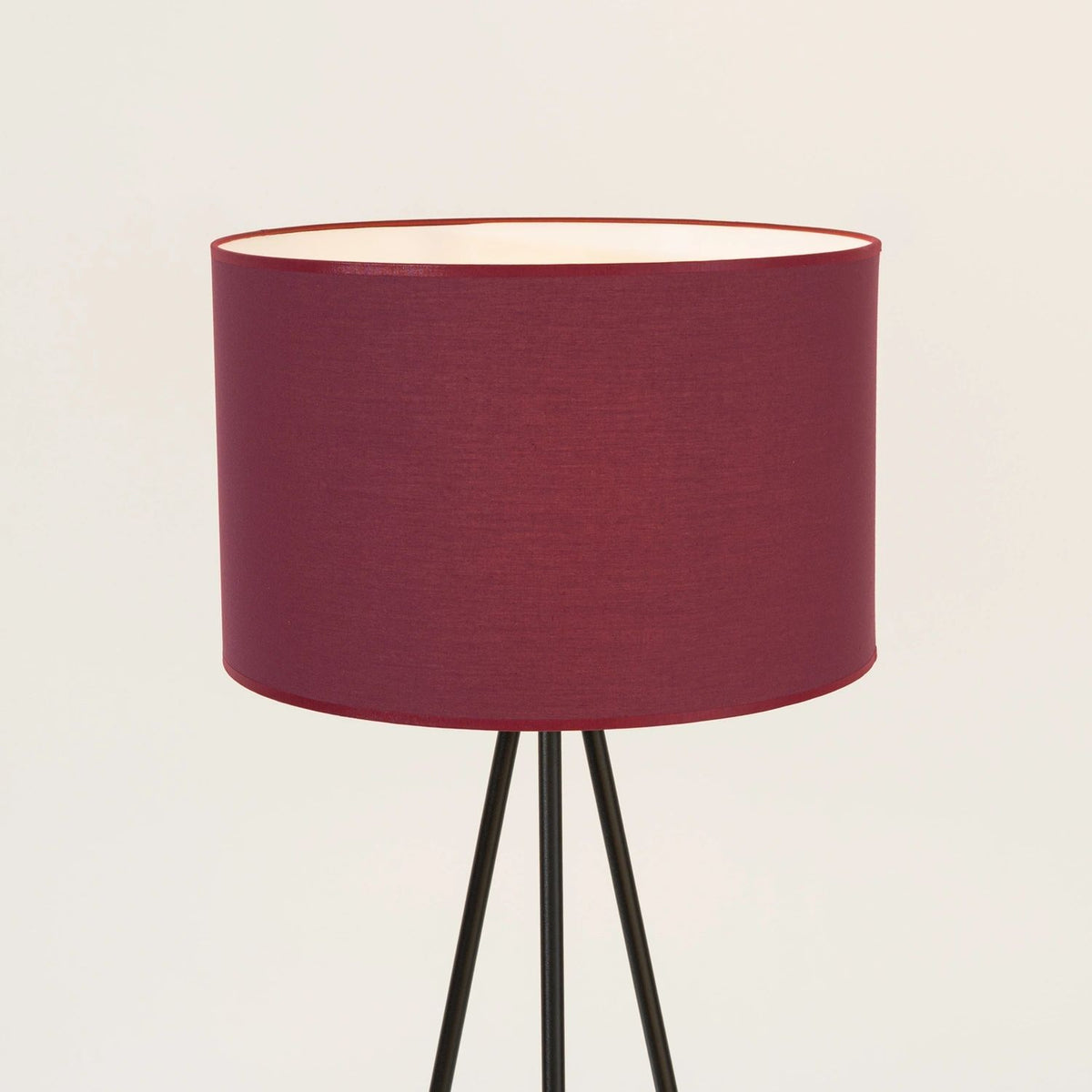 
Design Stehlampe „Nevia“ - Bordeauxrot/Schwarz