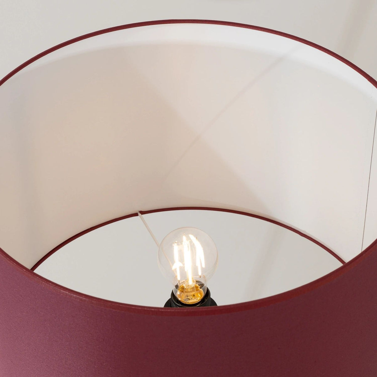 
Design Stehlampe „Nevia“ - Bordeauxrot/Schwarz