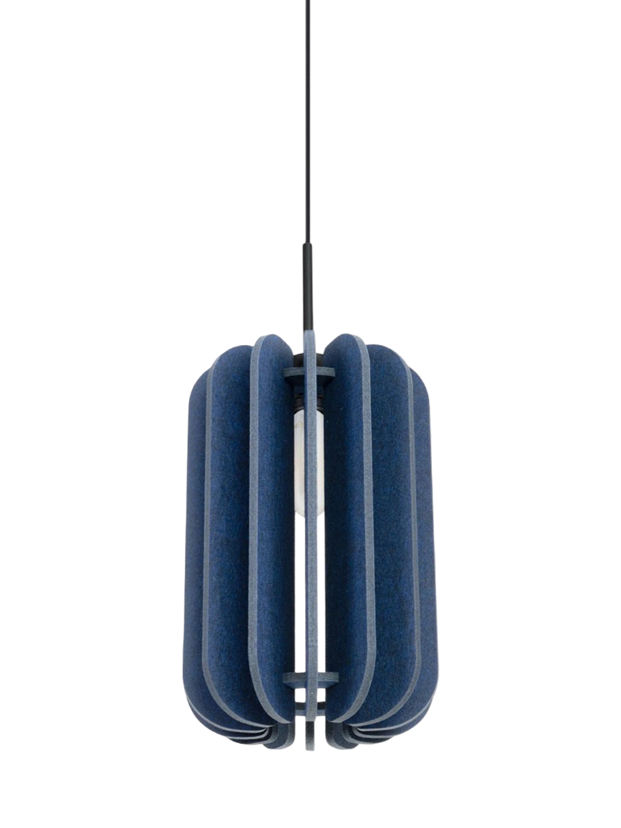
Design Pendellampe „Mula“ - Marineblau/Schwarz / Ø 27 cm