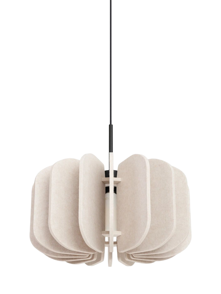 
Design Pendellampe „Mula“ - Beige/Schwarz / Ø 45 cm