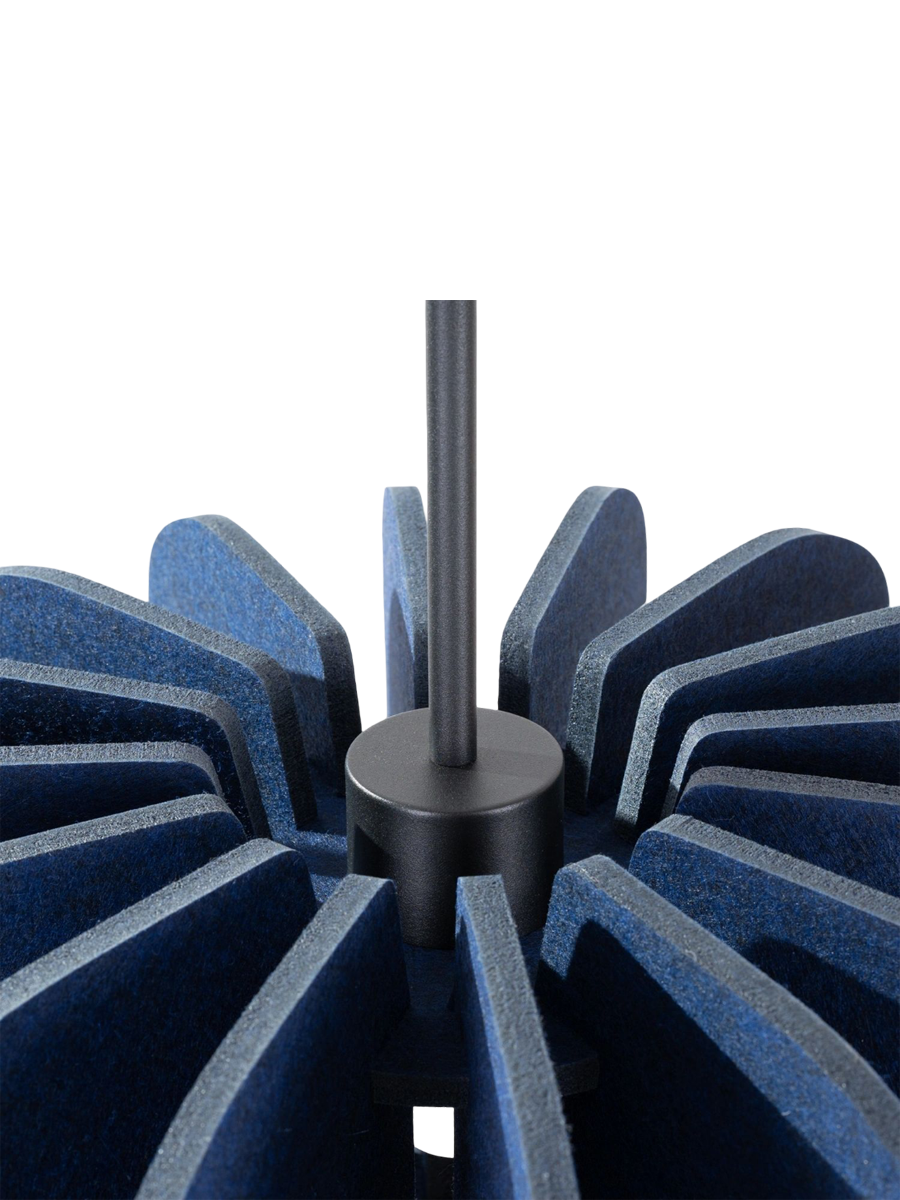 
Lampada a sospensione di design „Mula“ - Blu navy/Nero / Ø 45 cm