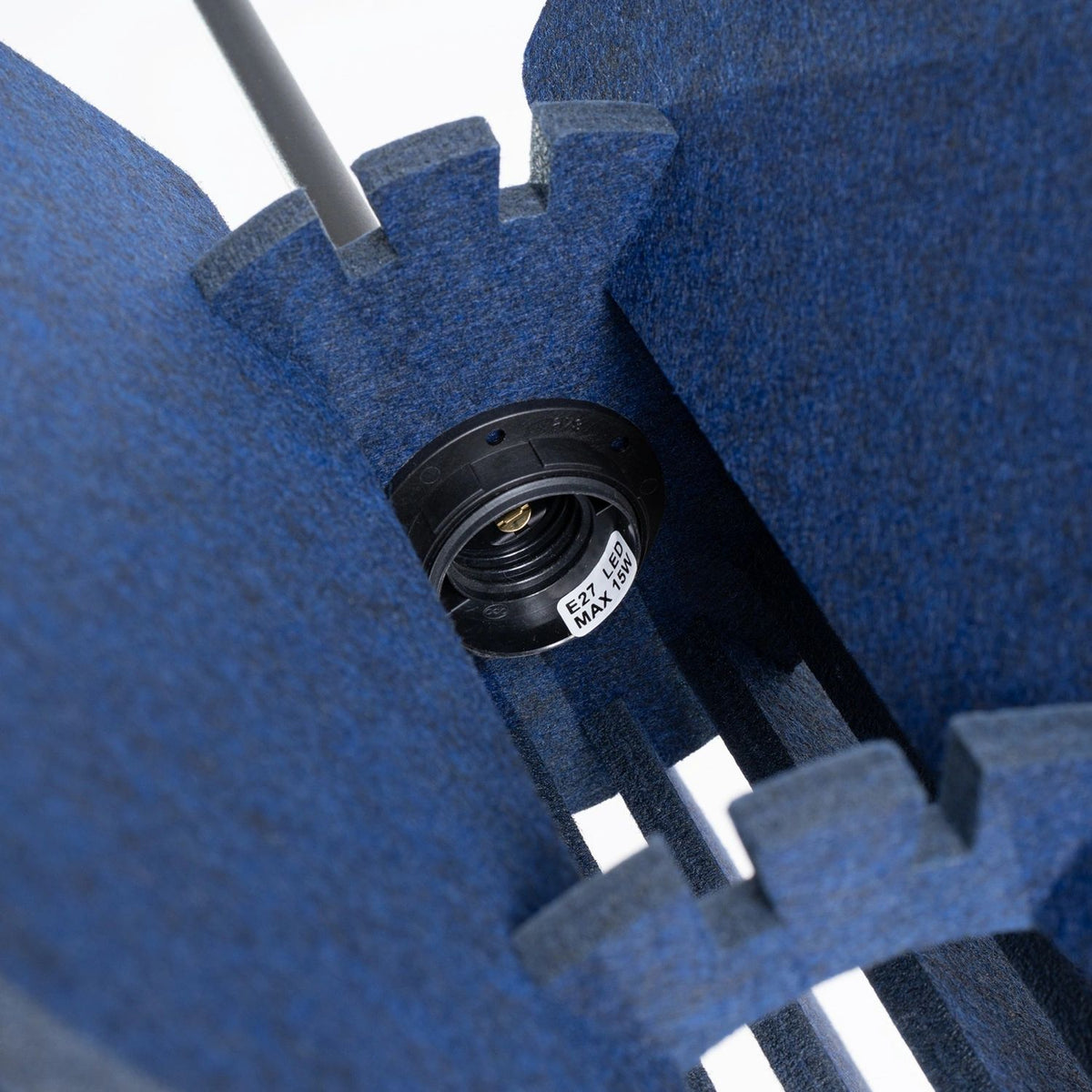 
Lampada a sospensione di design „Mula“ - Blu navy/Nero / Ø 45 cm