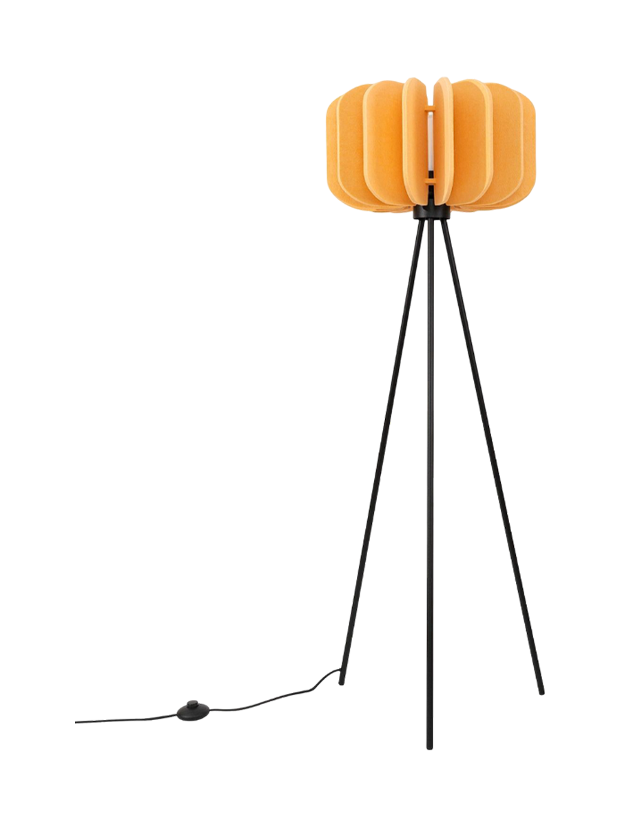 
Design Stehlampe „Mula" - Beige/Schwarz