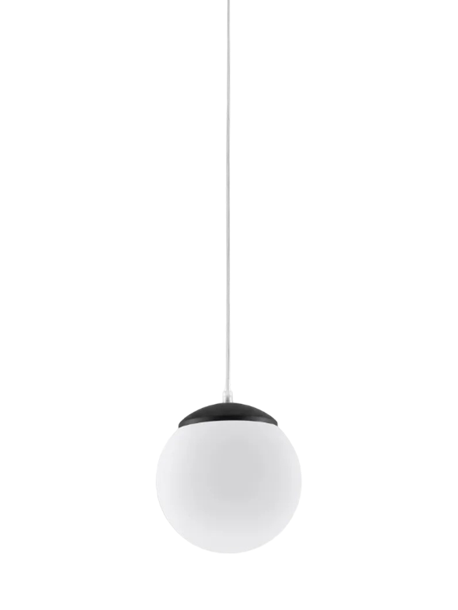 
Design Pendellampe „Ugo“ Ø 20 cm - Burgundrot / Weiss