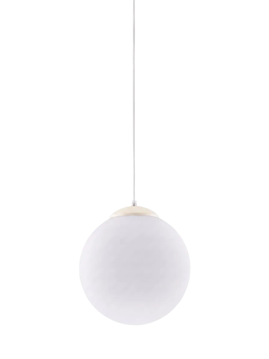 
Design Pendellampe „Ugo“ Ø 30 cm - Weiss / Ultramarine