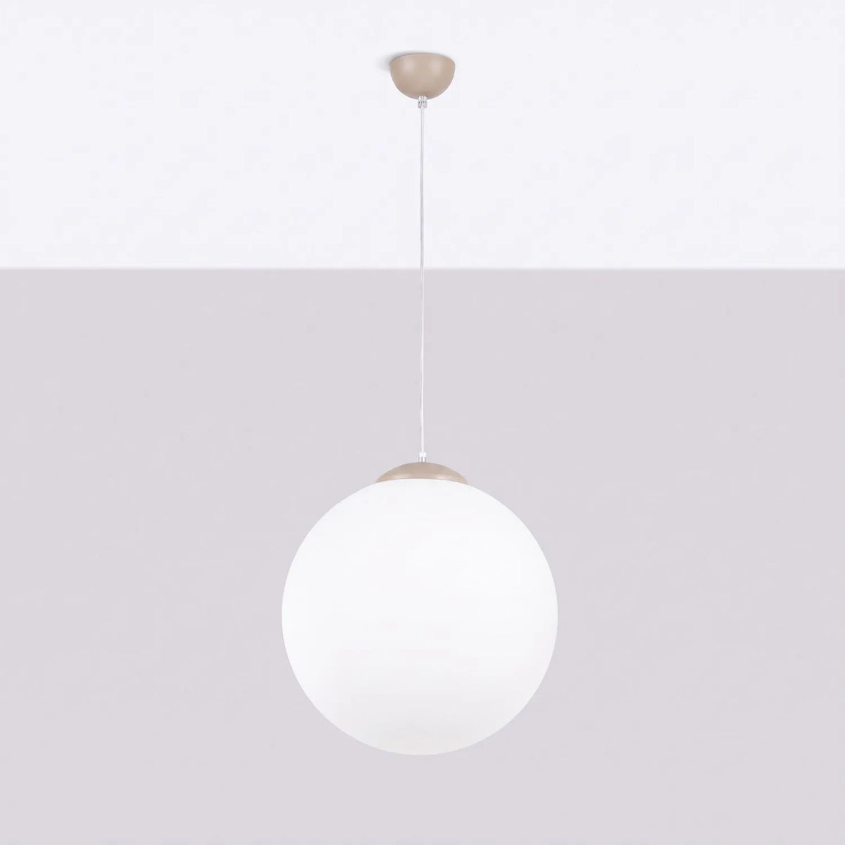 
Design Pendellampe „Ugo“ Ø 40 cm - Weiss / Gold