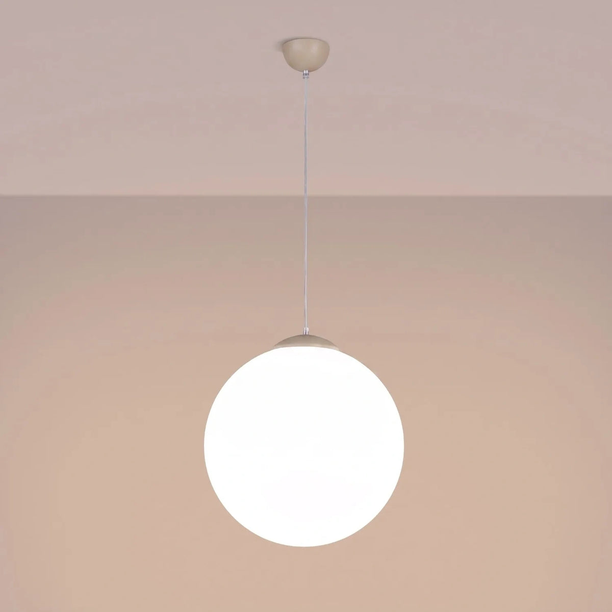 
Design Pendellampe „Ugo“ Ø 40 cm - Weiss / Gold