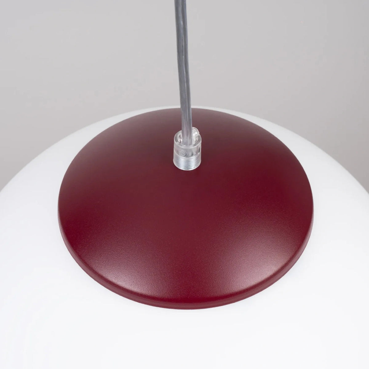 
Design Pendellampe „Ugo“ Ø 20 cm - Burgundrot / Weiss