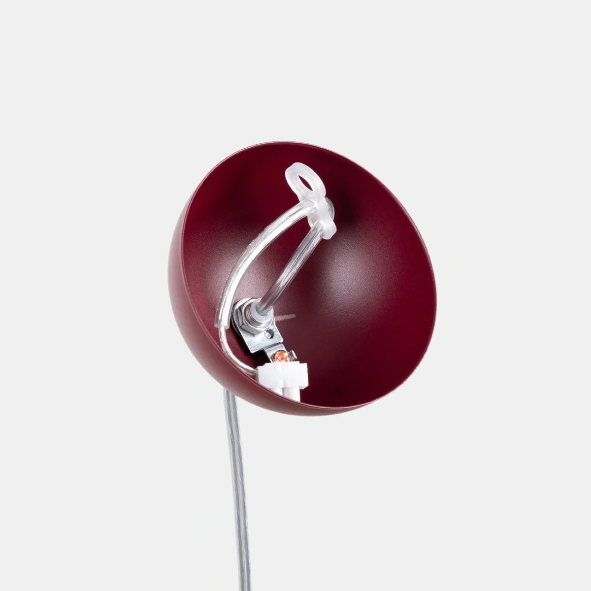 
Design Pendellampe „Ugo“ Ø 20 cm - Burgundrot / Weiss