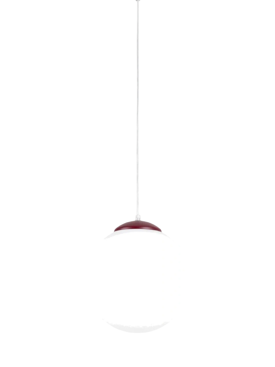 
Design Pendellampe „Ugo“ Ø 30 cm - Weiss / Ultramarine