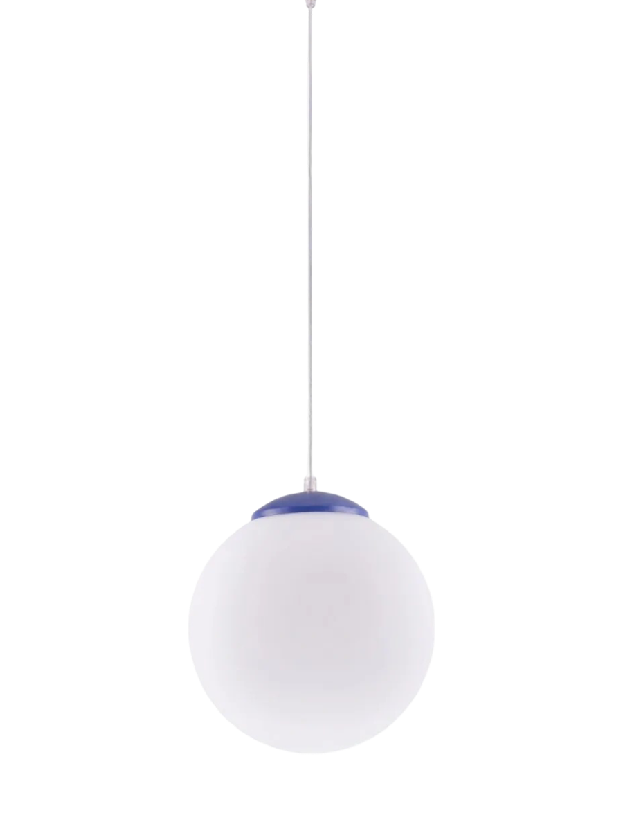 
Suspension design « Ugo » Ø 30 cm - Blanc / Bleu outremer