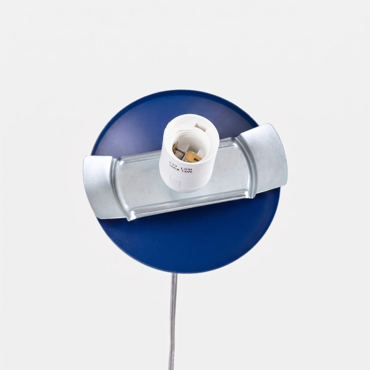 
Design Pendellampe „Ugo“ Ø 30 cm - Weiss / Ultramarine