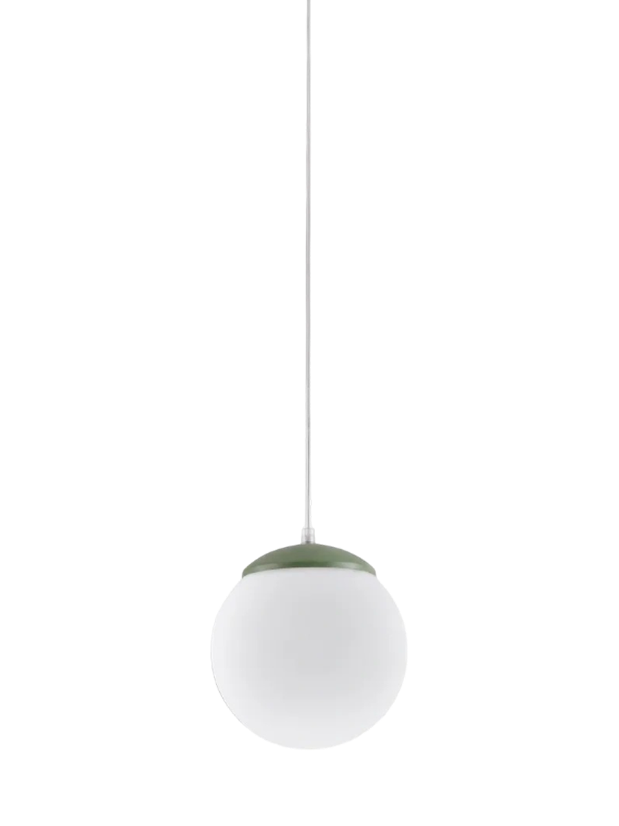 
Design Pendellampe „Ugo“ Ø 20 cm - Burgundrot / Weiss