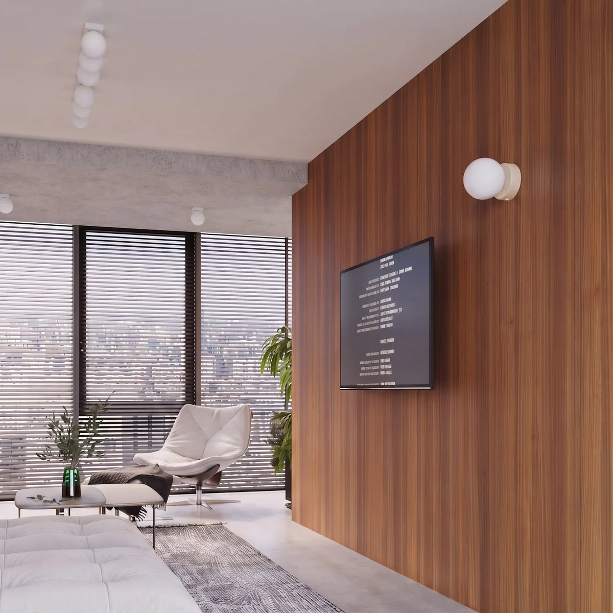 
Lampada da parete di design «Yoli» - Beige