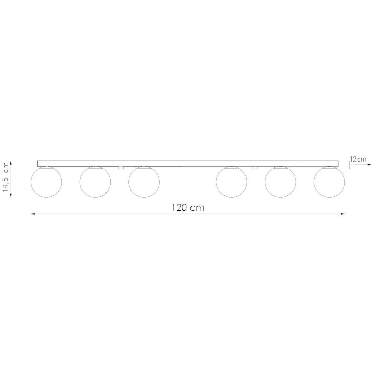 
Design Deckenlampe „Yoli“ 6-flammig - Beige
