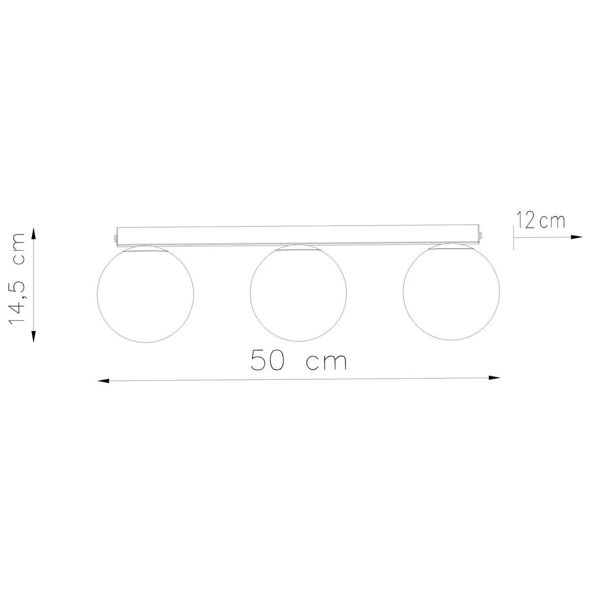 
Design Deckenlampe „Yoli“ 3-flammig - Taupe