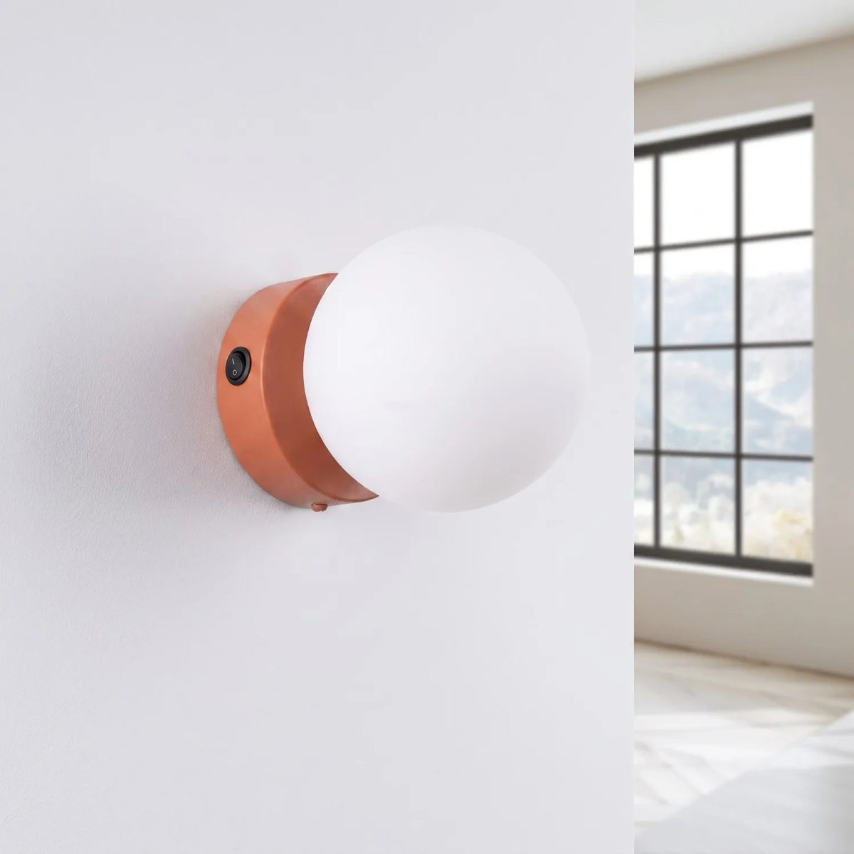 
Lampada da parete di design «Yoli» - Rosso ocra