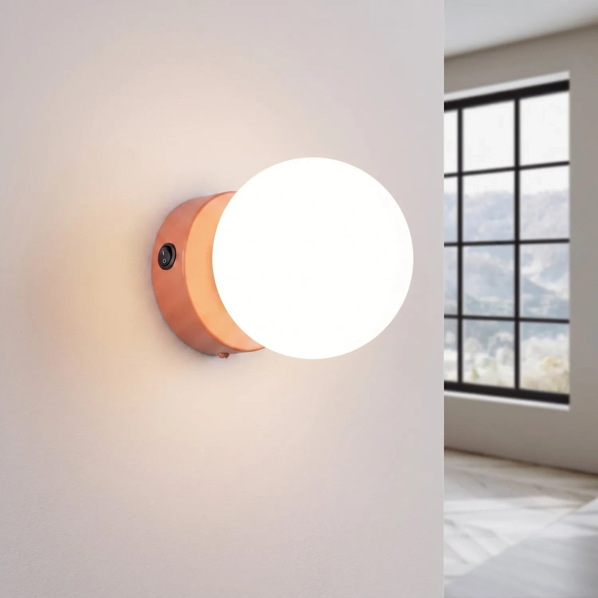
Lampada da parete di design «Yoli» - Rosso ocra