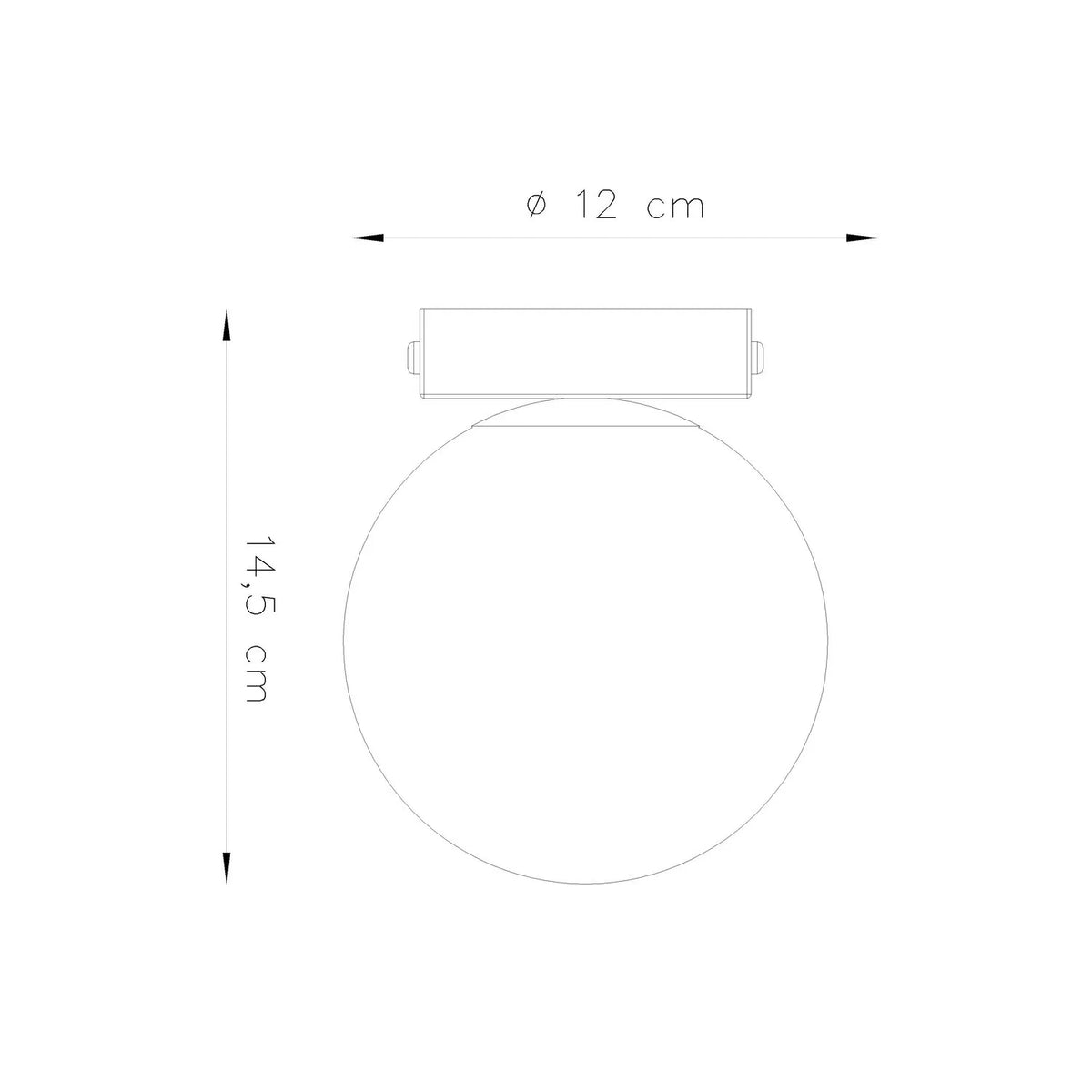 
Design Deckenlampe „Yoli“ 1-flammig - Ockerrot
