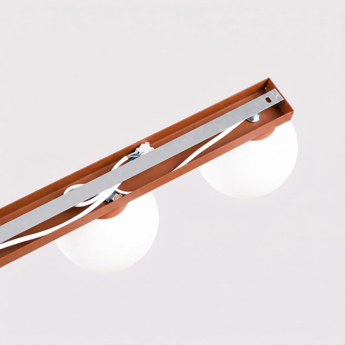 
Design ceiling light “Yoli”, 6-light - Ochre red