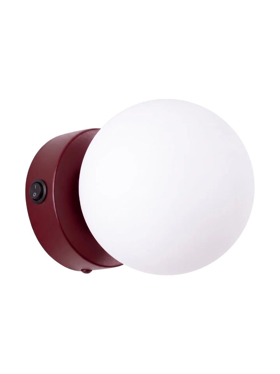 
Lampada da parete di design «Yoli» - Rosso bordeaux