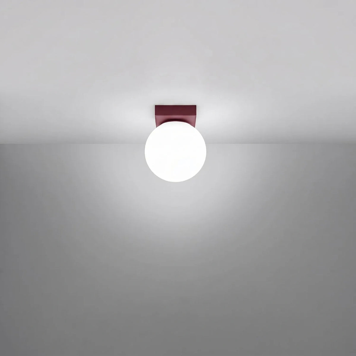 
Design Deckenlampe „Yoli“ 1-flammig - Burgundrot