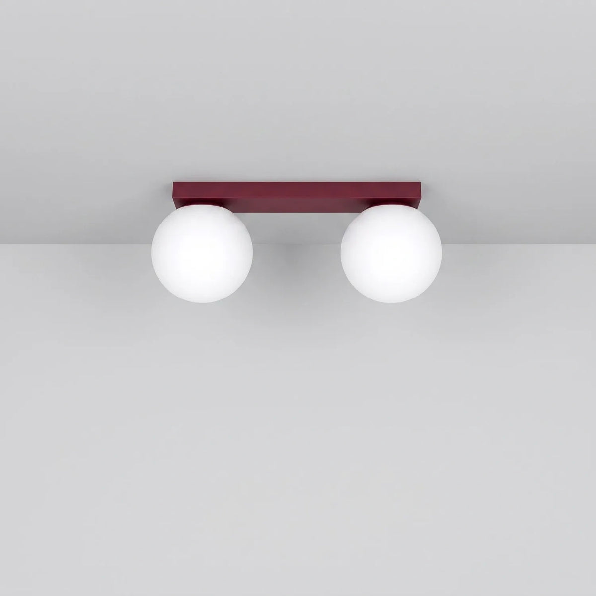 
Design Deckenlampe „Yoli“ 2-flammig - Burgundrot