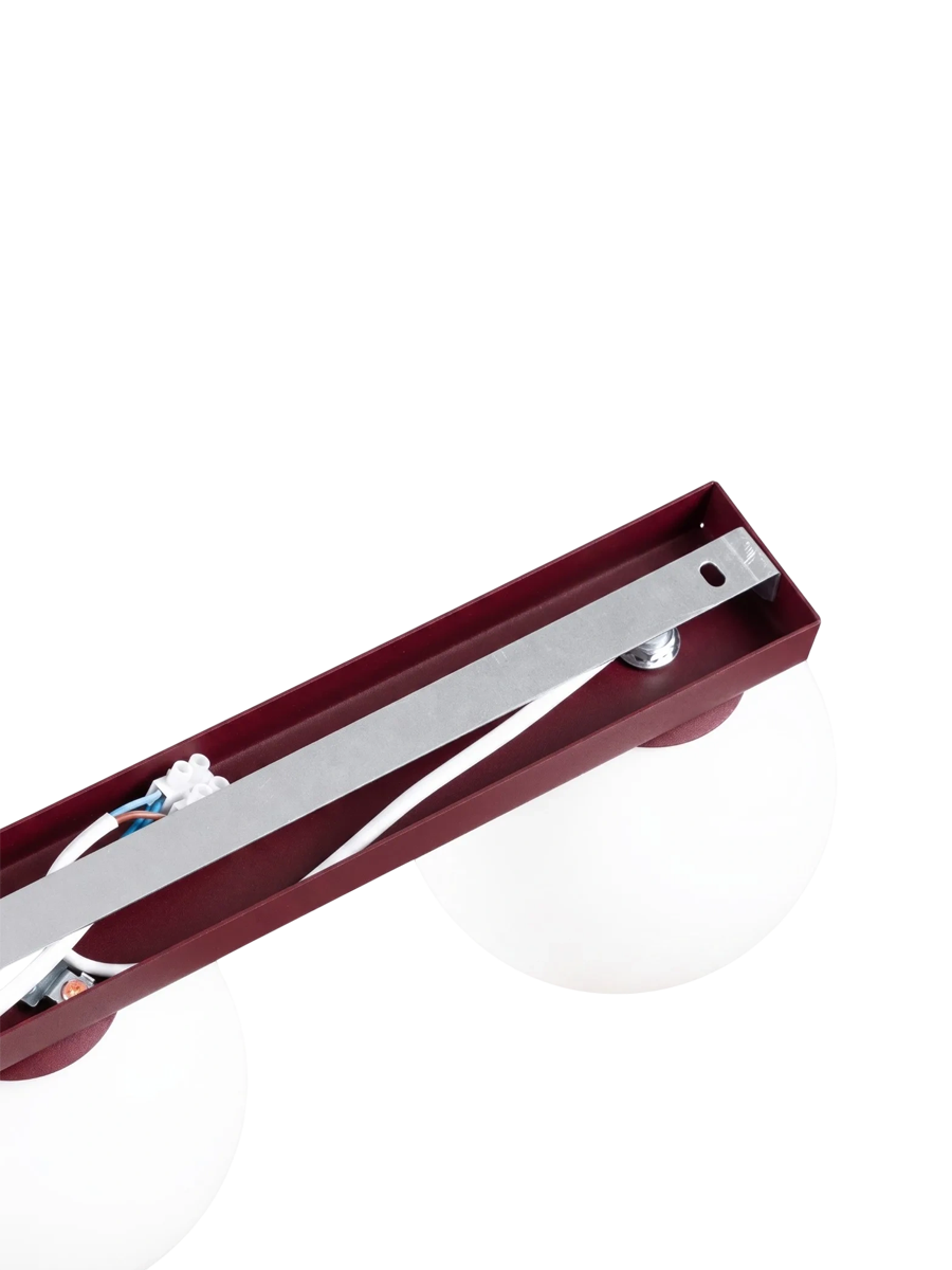 
Design Deckenlampe „Yoli“ 2-flammig - Burgundrot