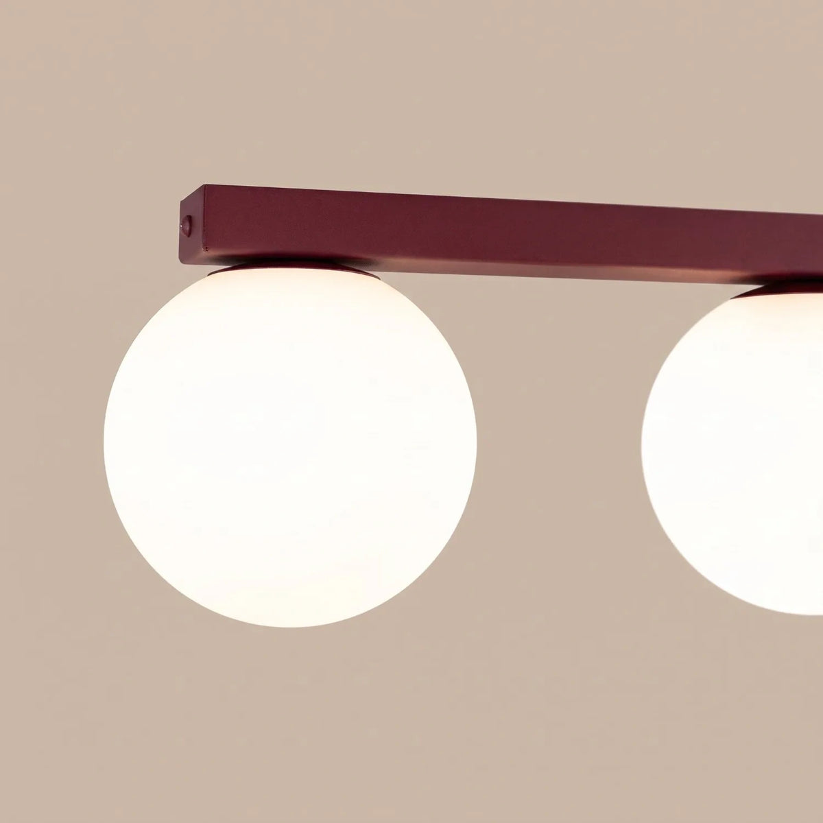
Design Deckenlampe „Yoli“ 3-flammig - Burgundrot