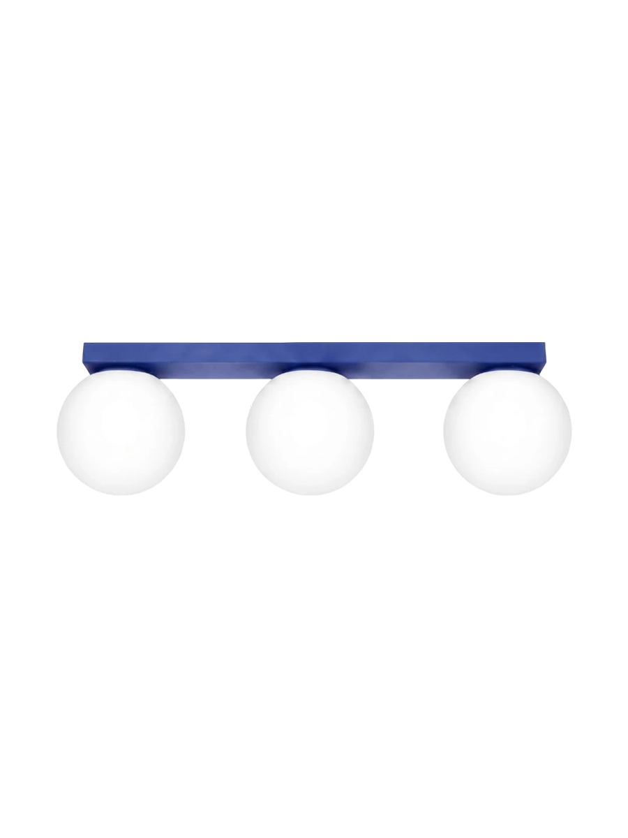 
Design Deckenlampe „Yoli“ 3-flammig - Ultramarin