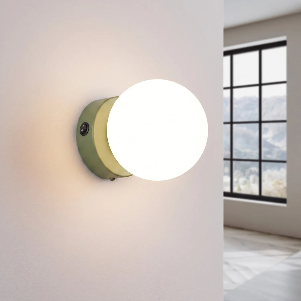 
Lampada da parete di design «Yoli» - Verde oliva