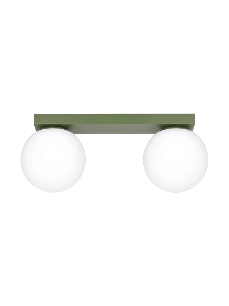 
Design Deckenlampe „Yoli“ 2-flammig - Olivgrün
