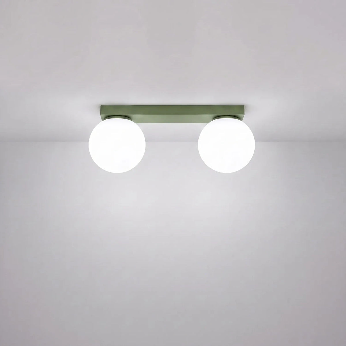 
Design Deckenlampe „Yoli“ 2-flammig - Olivgrün