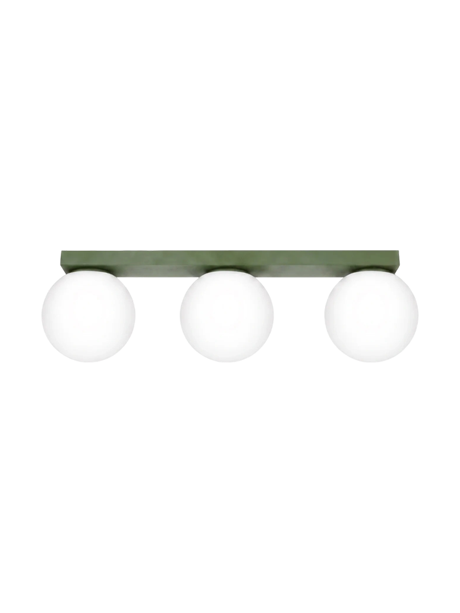 
Design Deckenlampe „Yoli“ 3-flammig - Olivgrün