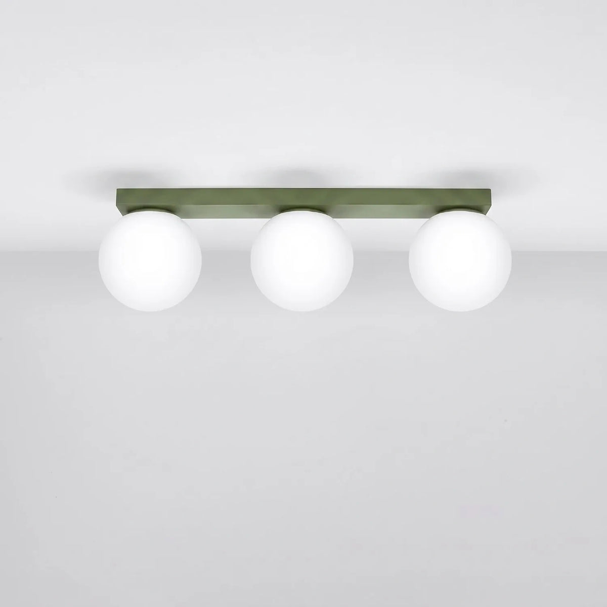 
Design Deckenlampe „Yoli“ 3-flammig - Olivgrün
